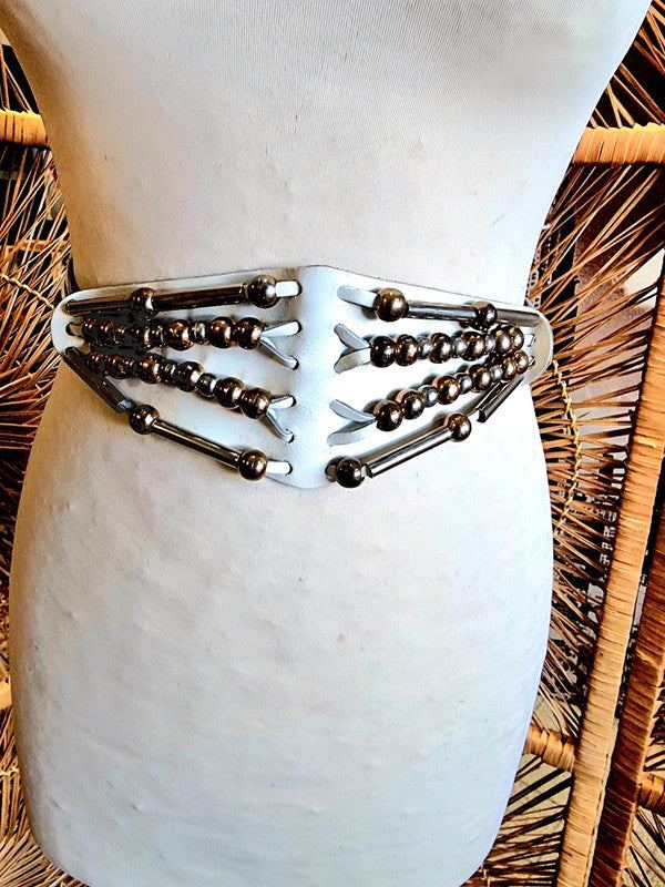 Vintage 1980s Leather Belt