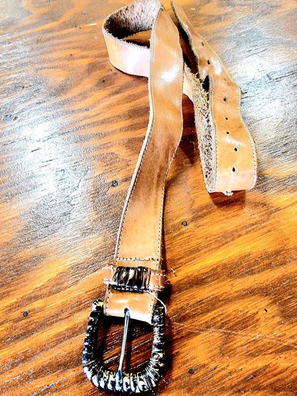 Vintage 80s Leather Belt