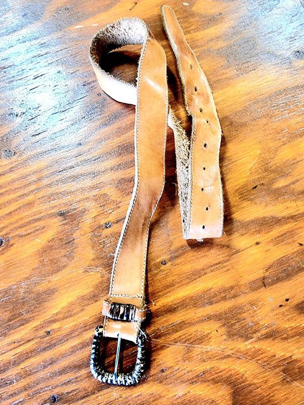 Vintage 80s Leather Belt