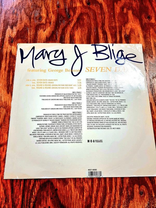 Mary J. Blige – Seven Days - Record Vinyl