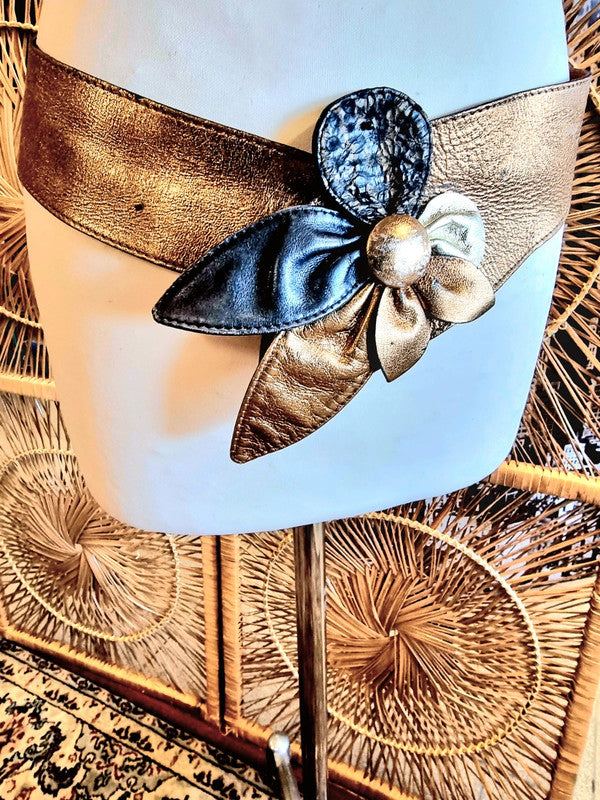 Vintage 1980s Leather Belt