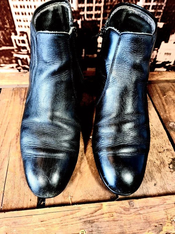 Vintage 1980s Leather Ankle Boots