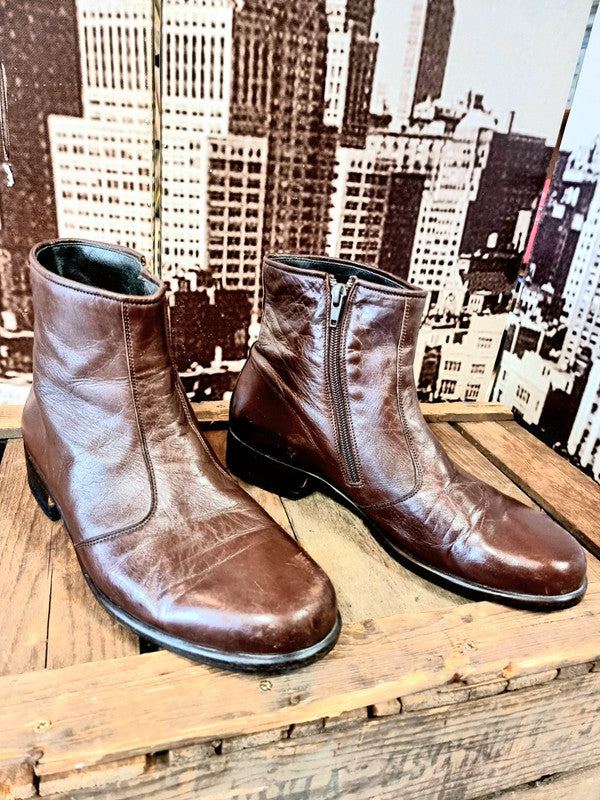 Vintage Peter Kaiser Leather Ankle Boots