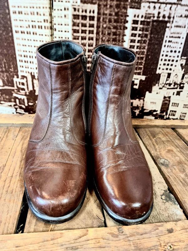 Vintage Peter Kaiser Leather Ankle Boots
