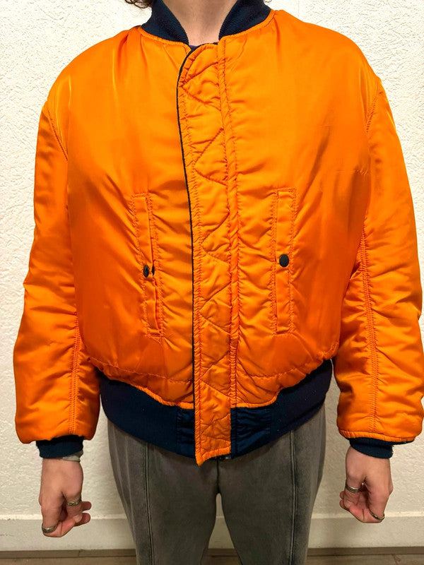 Vintage Alpha Industries Nylon Jacket MA-1 Flyer's Bomber Jacket
