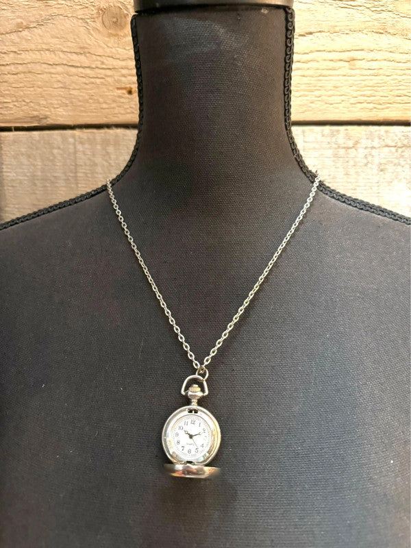 Vintage Pocket Watch Necklace