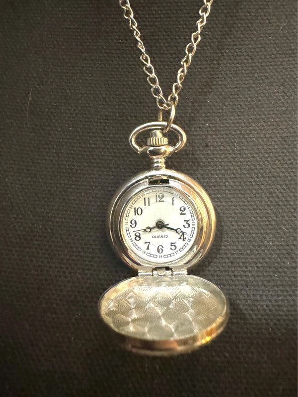 Vintage Pocket Watch Necklace