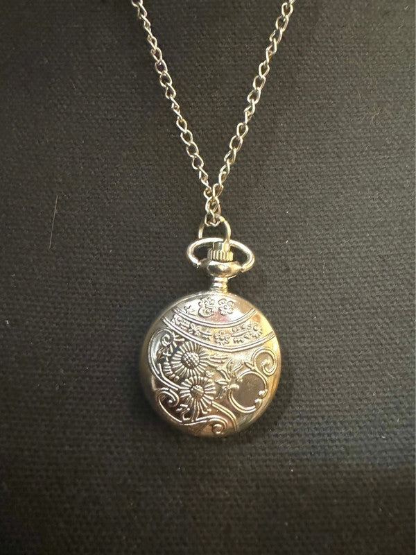 Vintage Pocket Watch Necklace