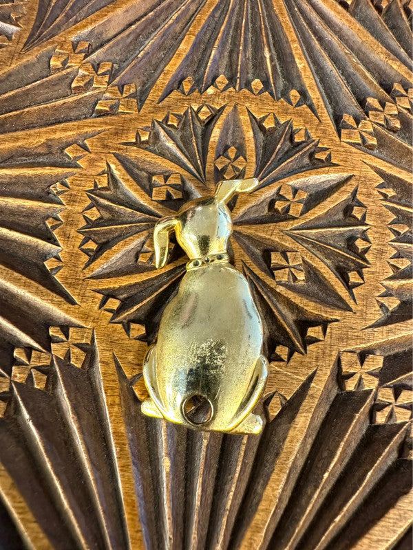 Vintage Goldtone Dog Brooch