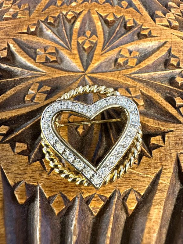 Vintage Heart Brooch