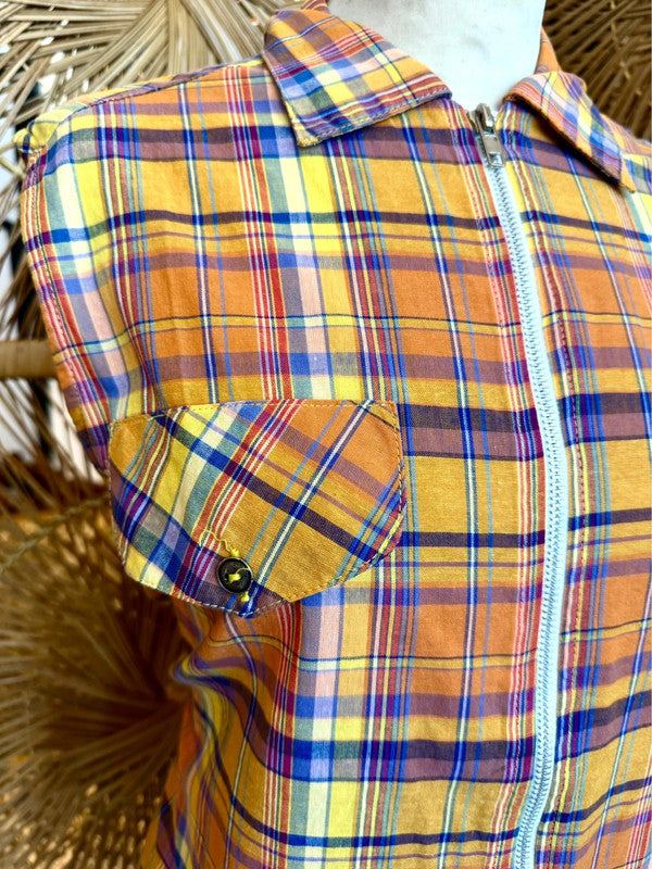 Vintage Plaid Top