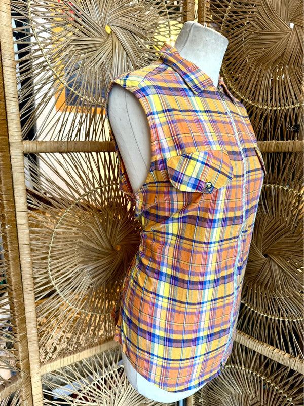 Vintage Plaid Top