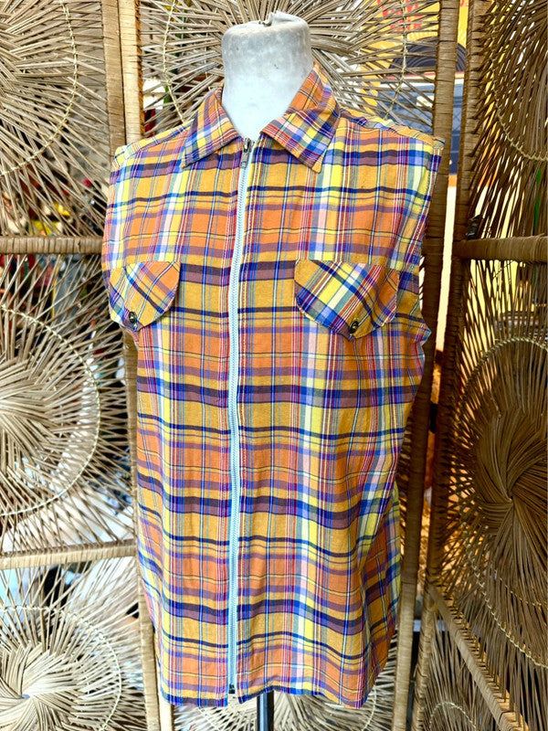Vintage Plaid Top