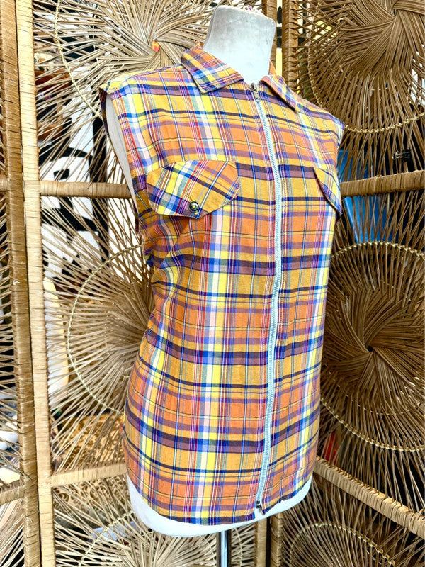 Vintage Plaid Top