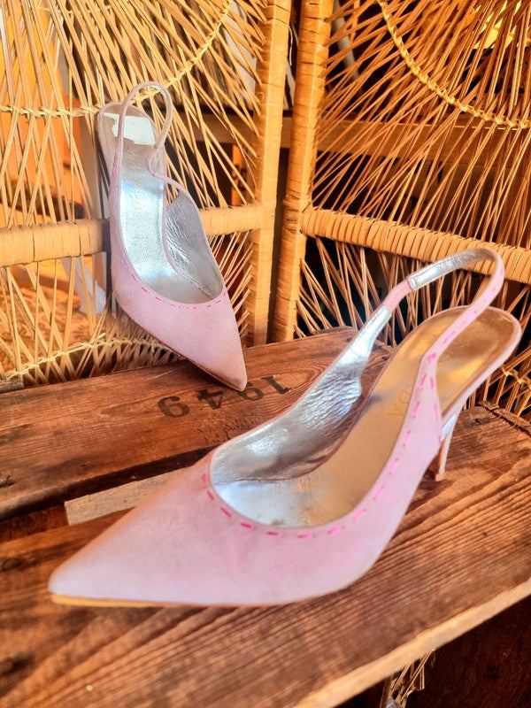 Vintage slingback shoes sales