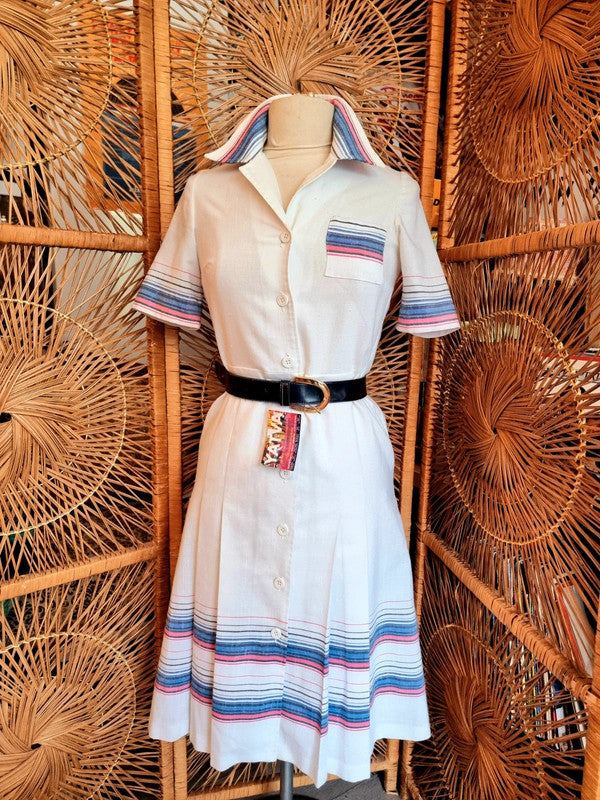 Vintage 80's Trevira Mod Dress
