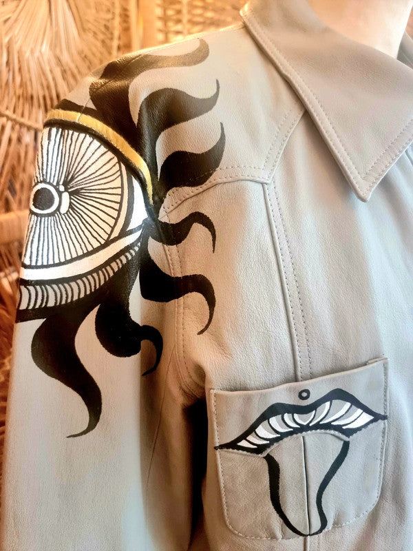 Vintage 70's Hand Painted Jacket