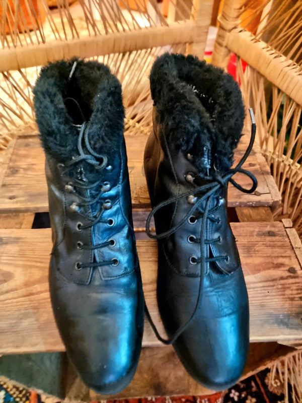 Vintage Luftpolster Ankle Boots