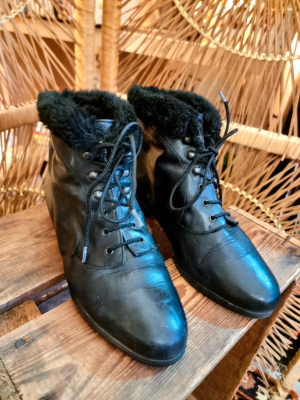 Vintage Luftpolster Ankle Boots