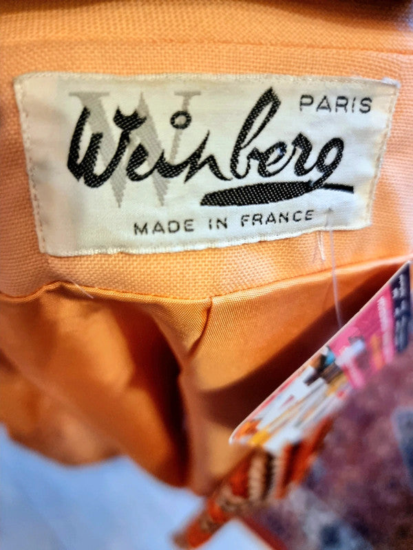 Vintage 50's Weinberg Peach Wool Jacket