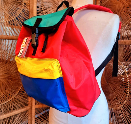 Vintage 80's Colorblock Backpack