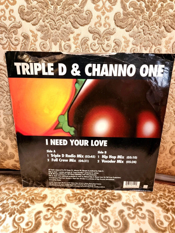 Triple D & Channo One – I Need Your Love Vinyl Record