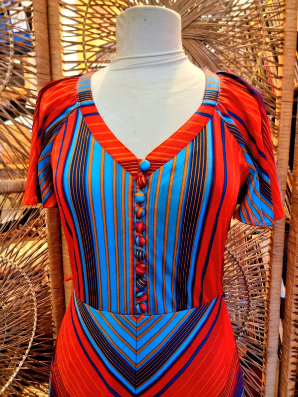 Vintage Betty Barclay 70's Maxi Dress