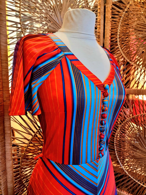 Vintage Betty Barclay 70's Maxi Dress