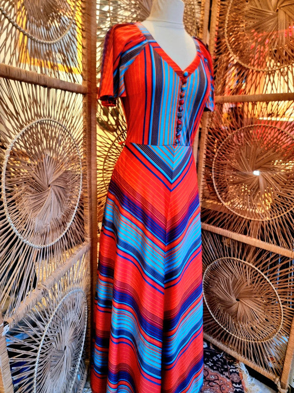 Vintage Betty Barclay 70's Maxi Dress