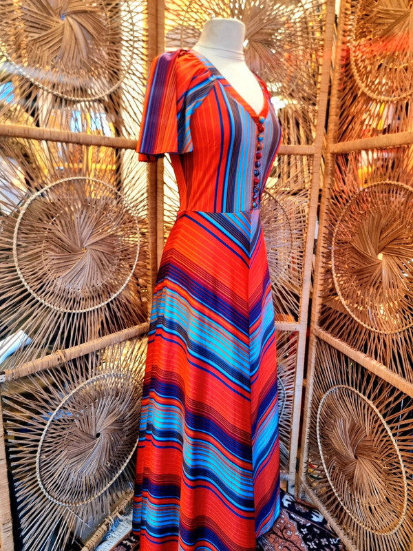 Vintage Betty Barclay 70's Maxi Dress