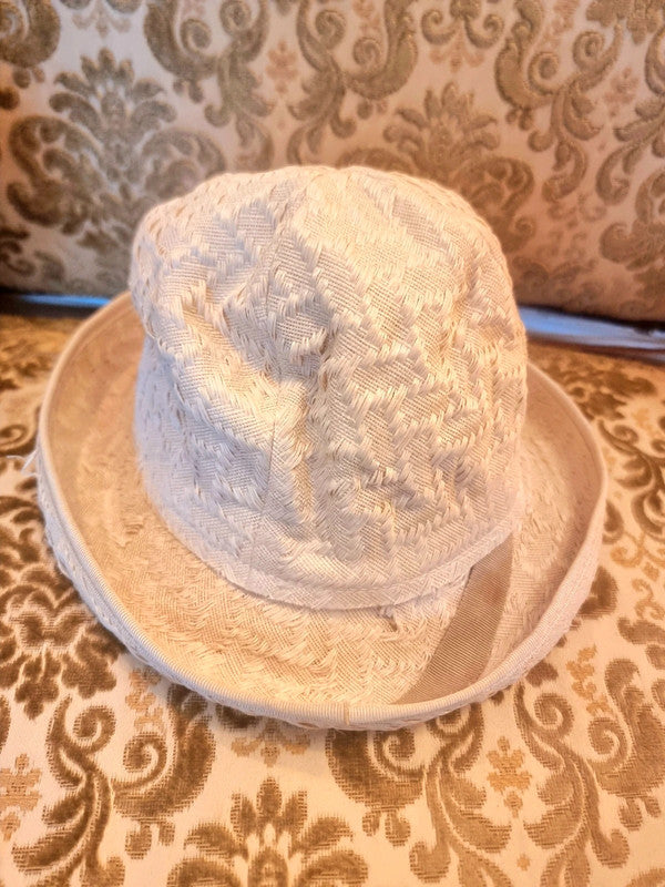 Vintage 80's Linen Hat