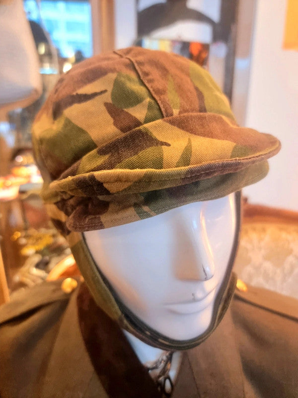 Vintage Kloot Meijburg KL Dutch Army Camo Cold Weather Cap Field Hat