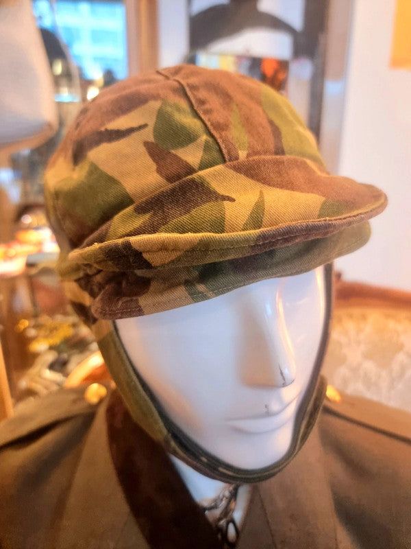 Vintage Kloot Meijburg KL Dutch Army Camo Cold Weather Cap Field Hat
