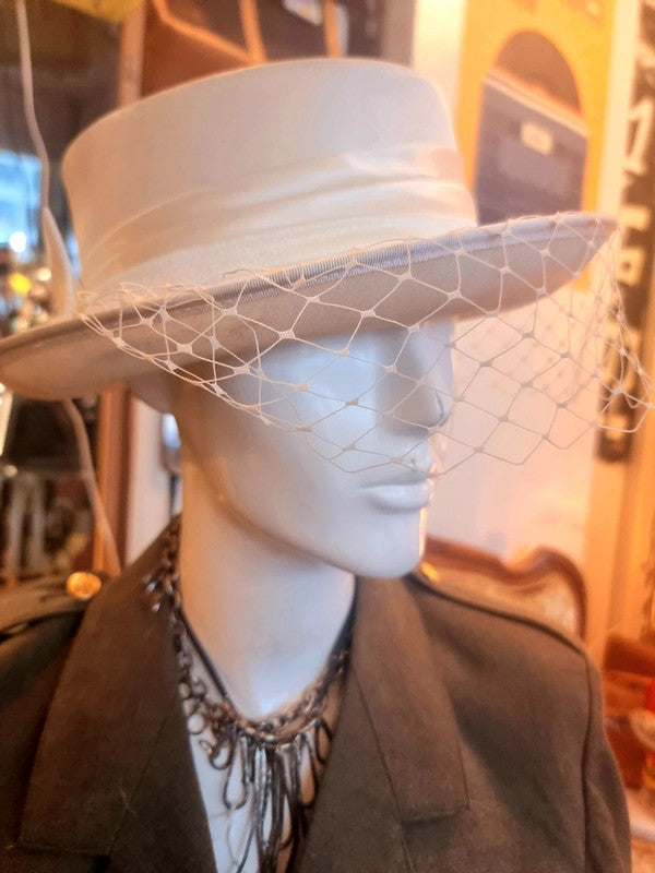 Vintage 80's Ladies Vintage Bowler Styled Hat