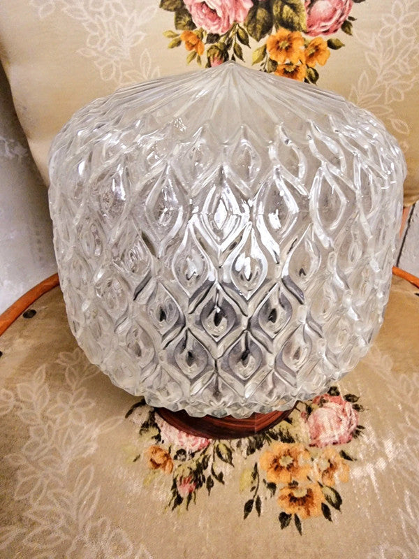 Vintage Mid Century Design Glass Ceiling Lamp