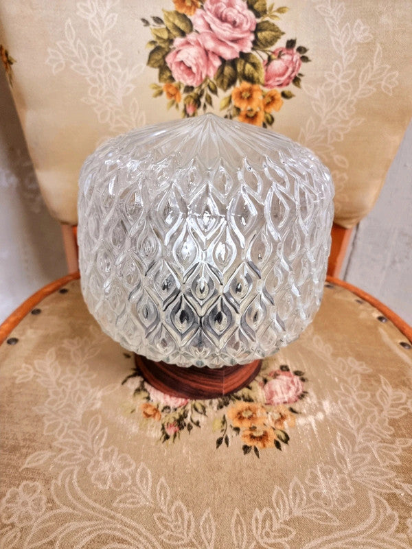 Vintage Mid Century Design Glass Ceiling Lamp