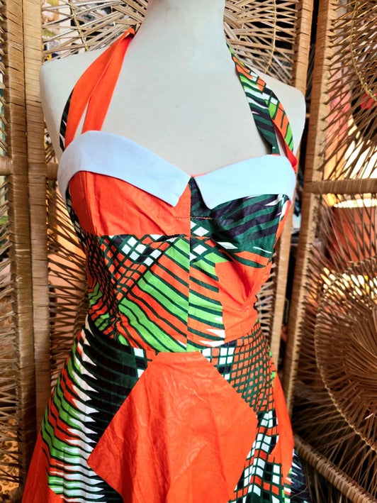 Brand New 1950's Inspired Ankara Dress
