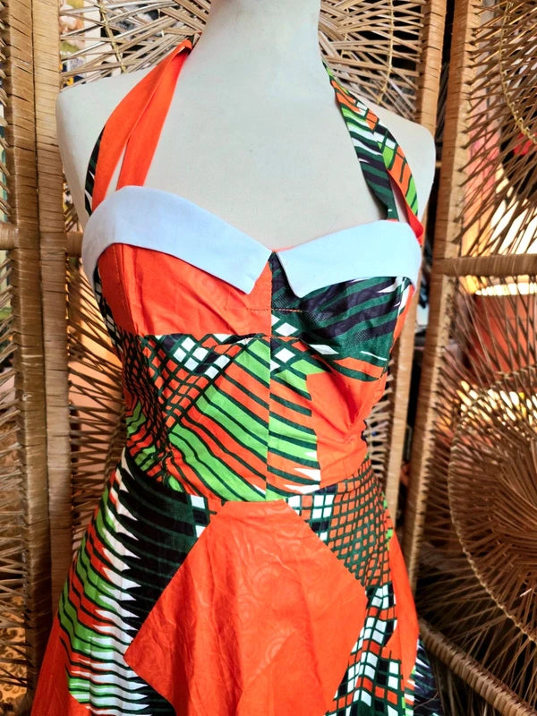 Brand New 1950's Inspired Ankara Dress