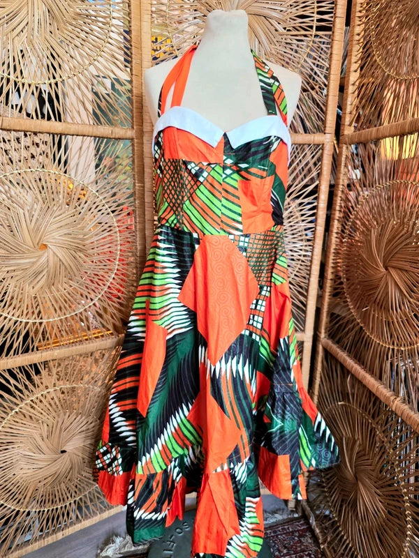 Brand New 1950's Inspired Ankara Dress