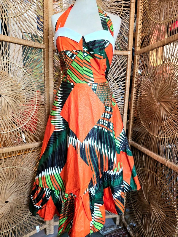 Brand New 1950's Inspired Ankara Dress