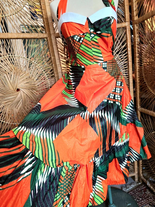 Brand New 1950's Inspired Ankara Dress