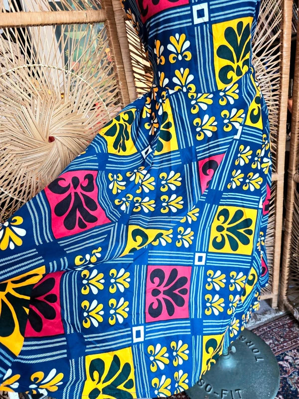 Brand New Vlisco Ankara Patchwork Print Dress