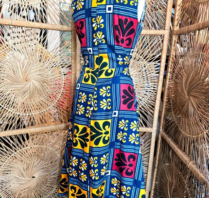 Brand New Vlisco Ankara Patchwork Print Dress