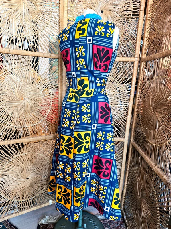 Brand New Vlisco Ankara Patchwork Print Dress