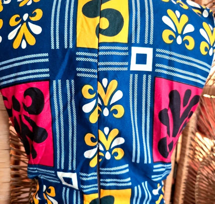 Brand New Vlisco Ankara Patchwork Print Dress