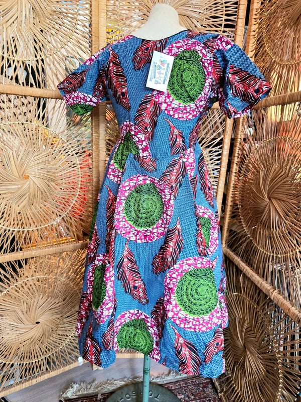 Brand New Yatva Made In Africa Ankara Cotton Print Cutout Top Waistcoat