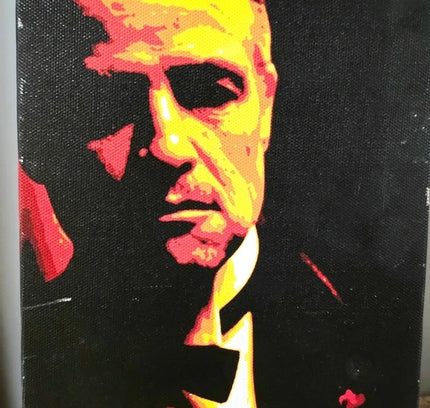 9675: Retro Marlo Brando Pop Art Style Canvas