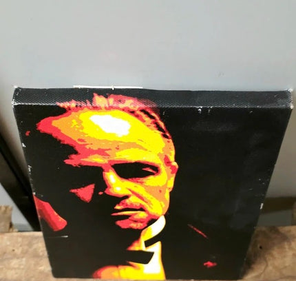 9675: Retro Marlo Brando Pop Art Style Canvas