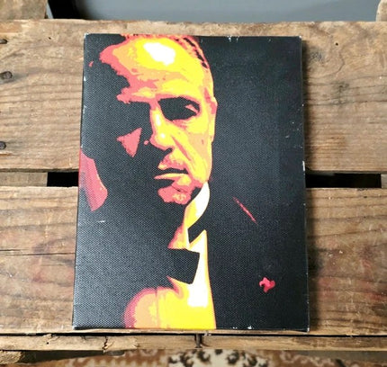 9675: Retro Marlo Brando Pop Art Style Canvas