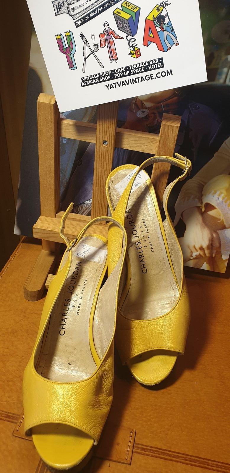 1980´s Charles Jourdan Paris Slingback Shoes